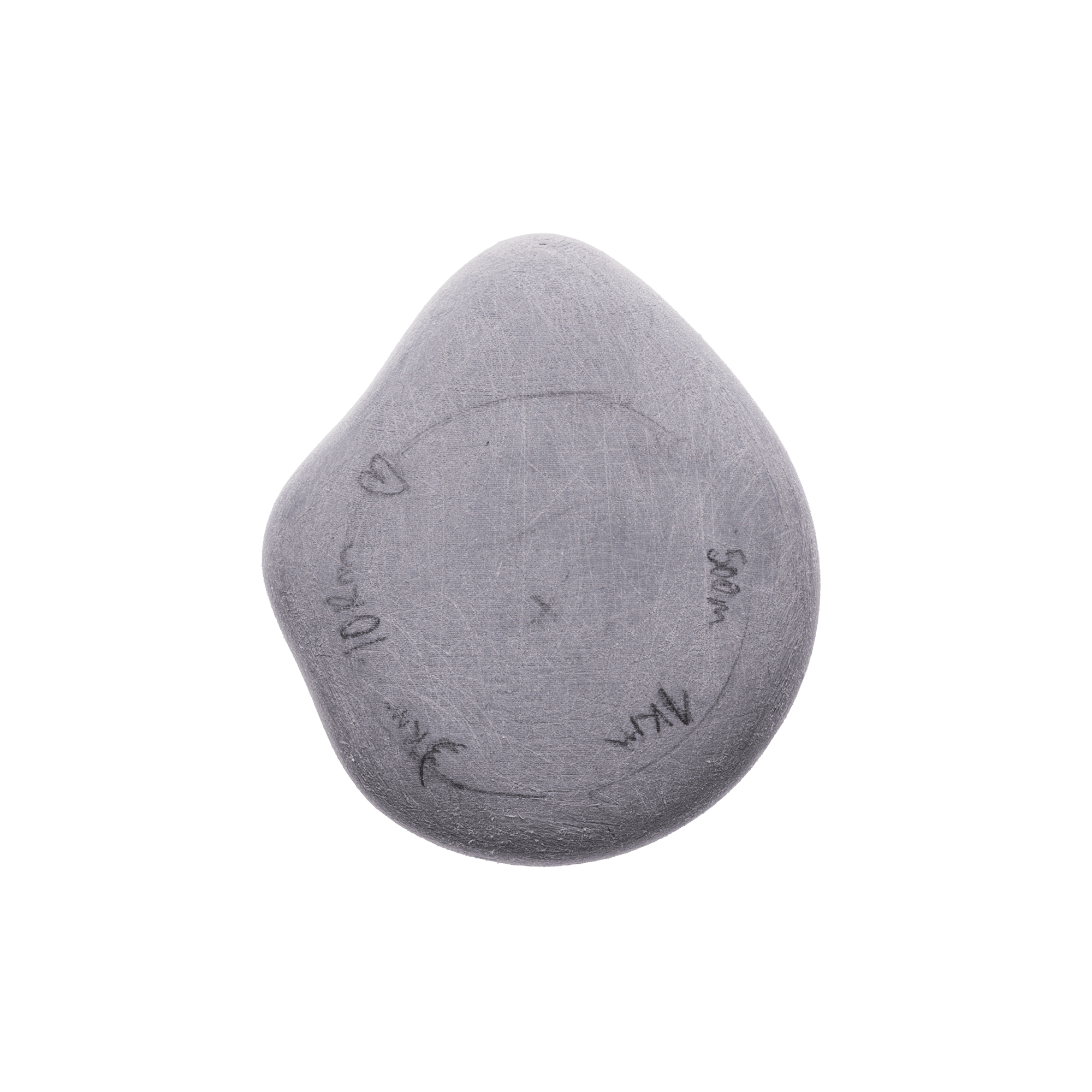 Pebble shape at hand scale