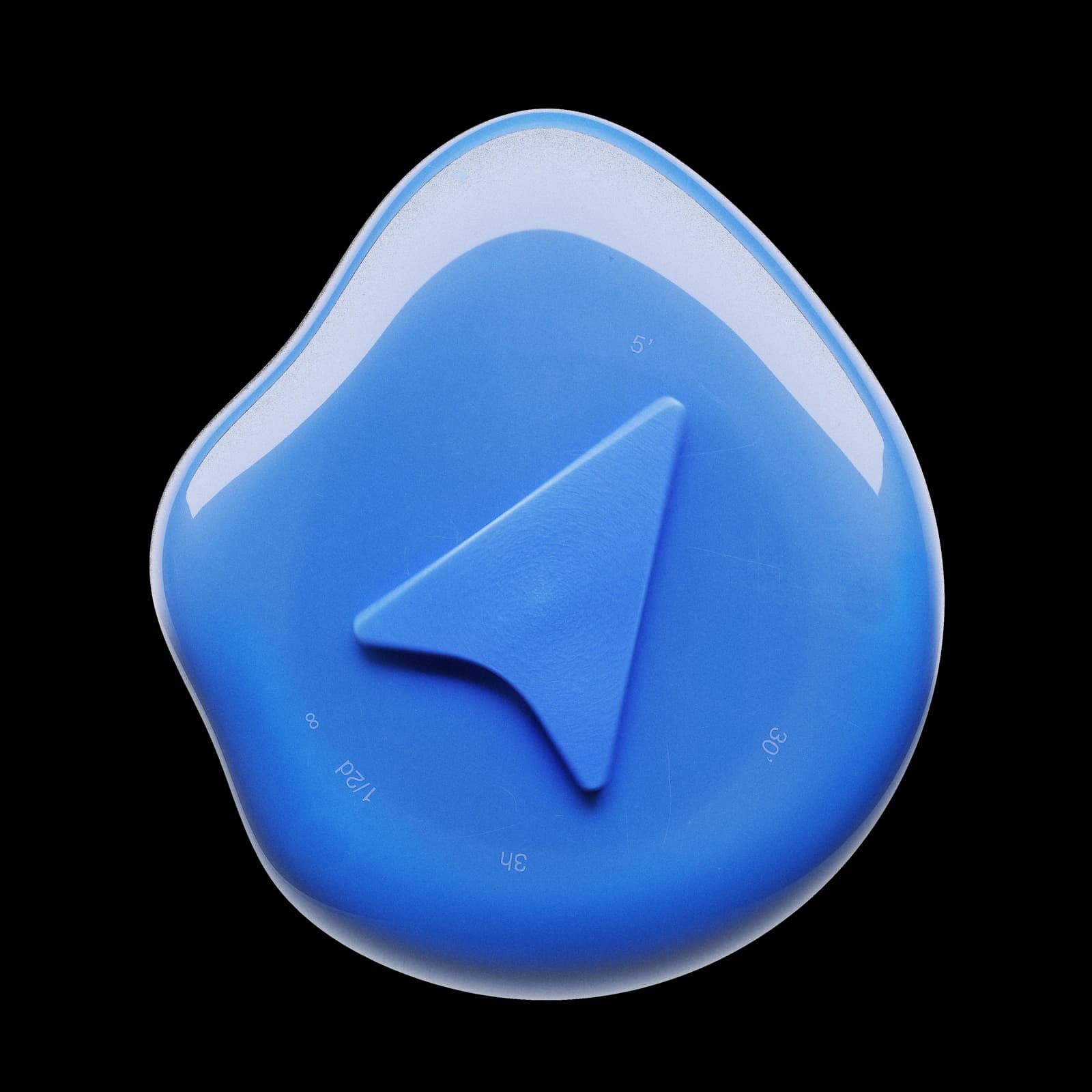 SUD device, blue, front view